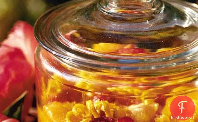 Grandi arance e fragole
