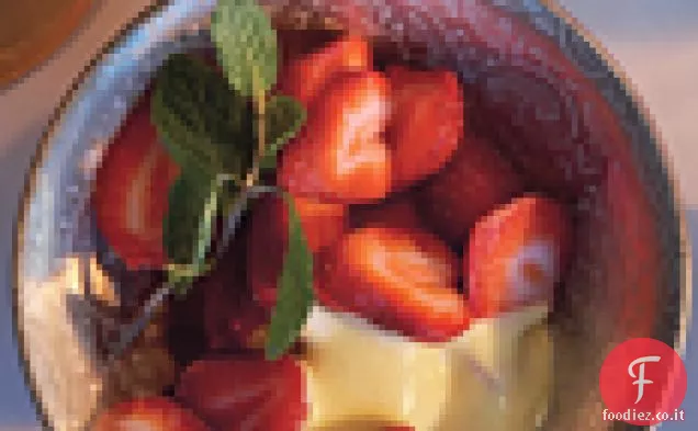 Fragole a fette con Zabaione Grand Marnier