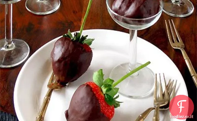 Fragole al peperoncino al cioccolato