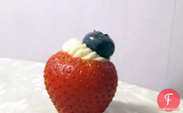 Rosso + Bianco + Blu Fragole ripiene