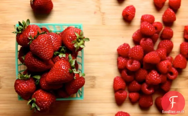 Marmellata veloce di fragole Lamponi Vaniglia