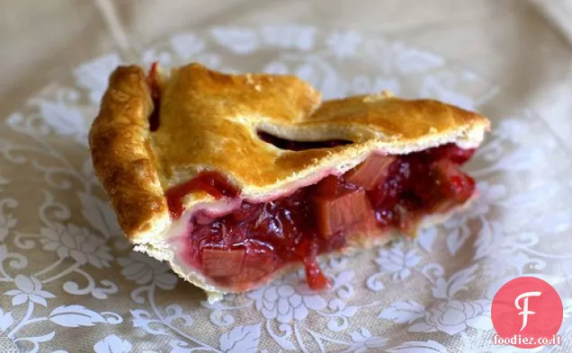 Torta di fragole e rabarbaro, migliorata