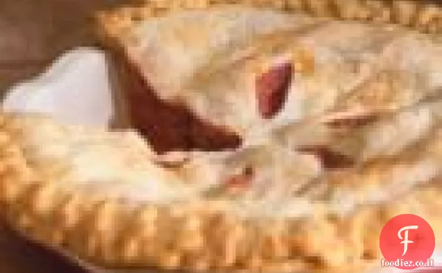 Torta di fragole e rabarbaro