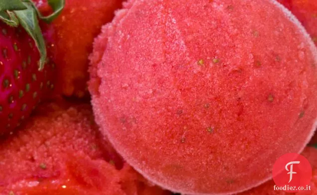 Sorbetto alla fragola e Miele