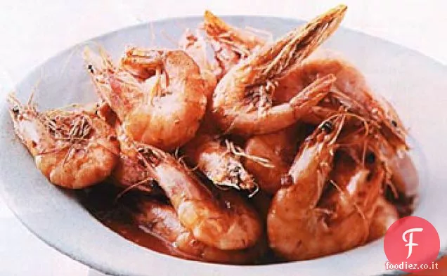 Gamberetti al forno in salsa di Chipotle