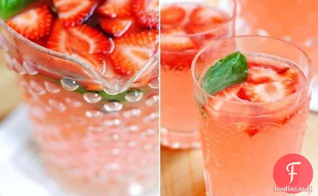 Facile Brocca Cocktail Fragola Basilico Margaritas