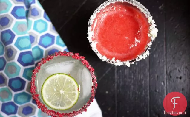 Ananas-fragola Congelare con ananas Rimming zucchero
