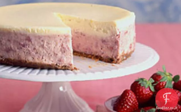 Cheesecake alle fragole e crema