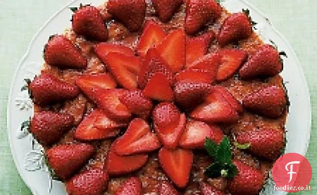 Galette di Amaretto alle mandorle con Fragole