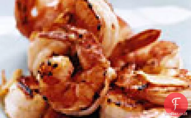 Peperoncino e gamberetti all'aglio