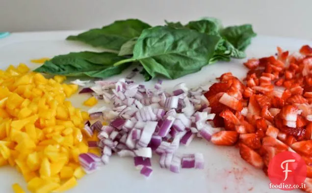 Salsa di fragole Mango Basilico