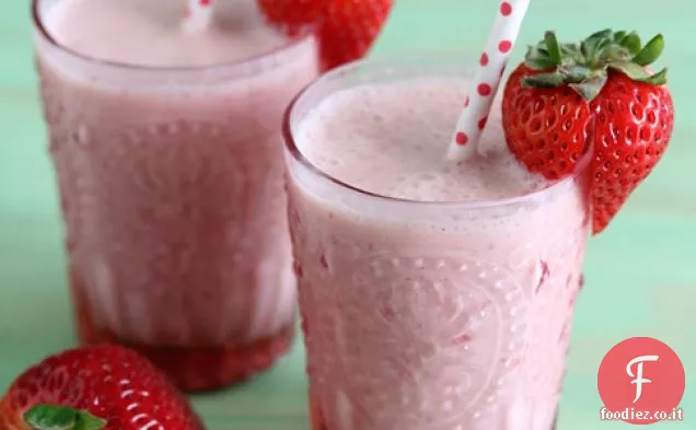 Frappè alla fragola, senza latticini