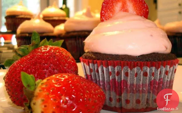 Glassa di crema di formaggio alla fragola