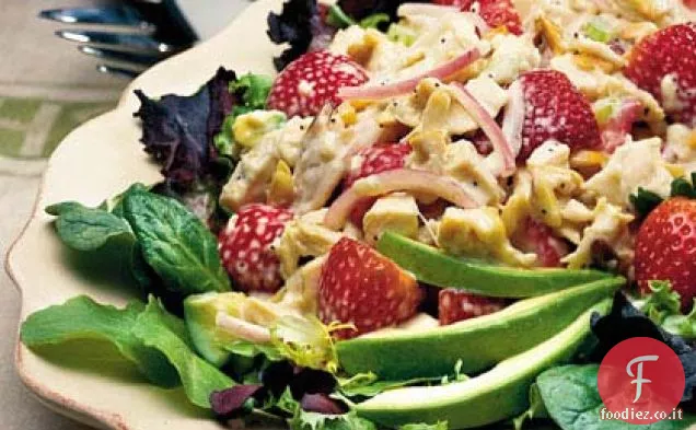 Insalata di pollo e fragole