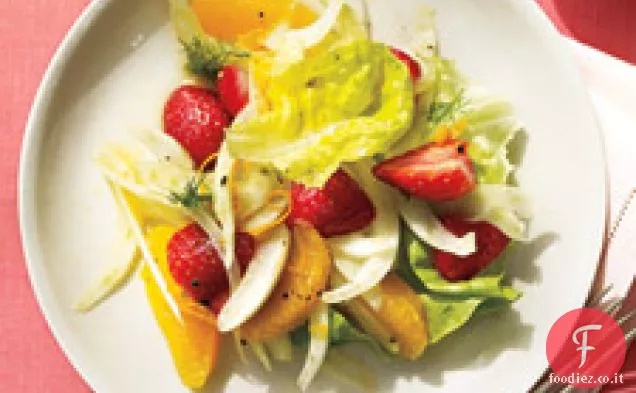 Insalata di fragole, finocchi e arance