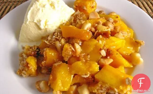 Croccante di mango con crosta di noci di Macadamia