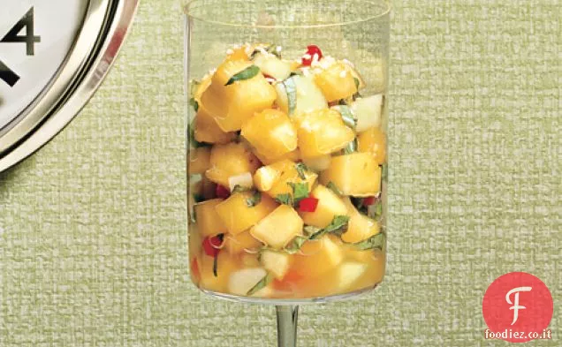 Ananas, Melata e Mango con Zenzero ed erbe fresche