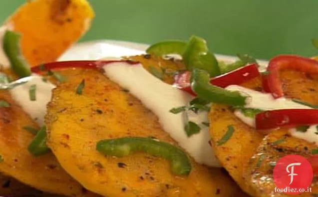Mango Piccante alla Griglia con Crema
