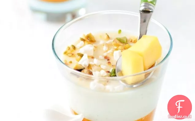 Panna Cottas di mango e vaniglia