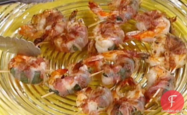 Gamberetti jumbo di Elsa con Salvia e Pancetta