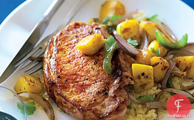 Braciole di maiale di mango e Paprika