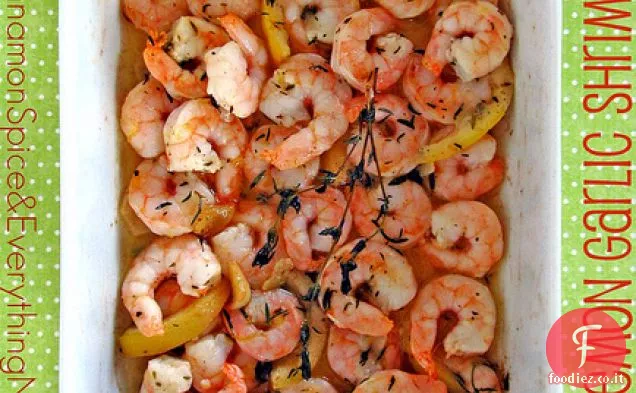 Arrostito Limone Aglio Erba Gamberetti