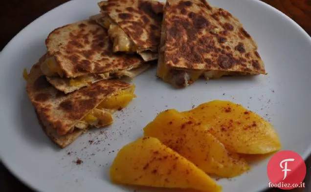 Chili Mango Pollo Quesadillas
