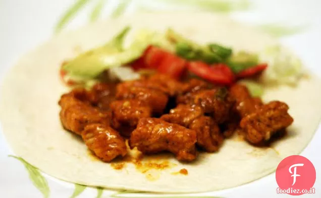Tacos di maiale al mango