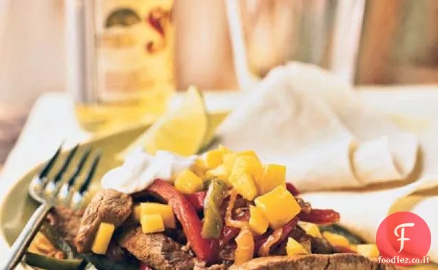 Fajitas di maiale con Mango