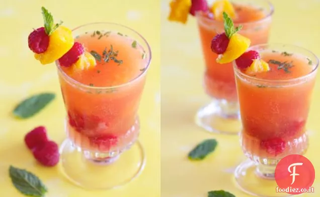 Sangria di mango e lampone