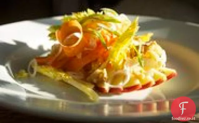 Budino di riso al cocco e lime con mango e anacardi