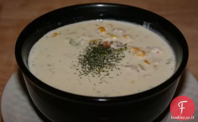 Zuppa di gamberi salata