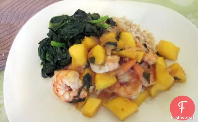Gamberi piccanti al mango