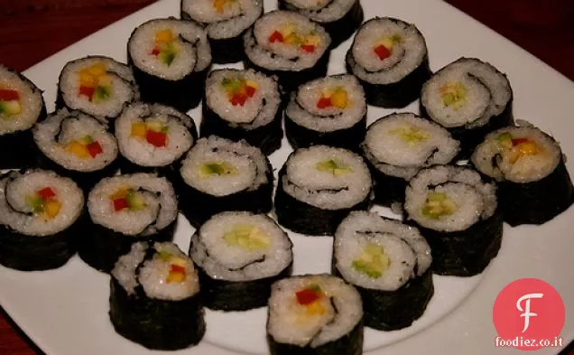 Sushi di mango e zenzero