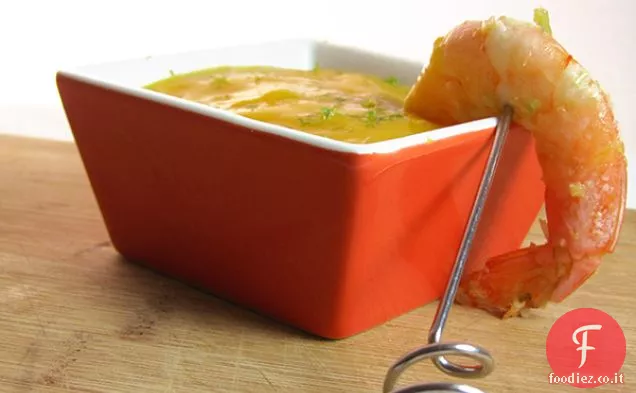 Gamberi thailandesi piccanti con salsa di Mango