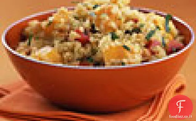 Quinoa con Mango e yogurt al curry