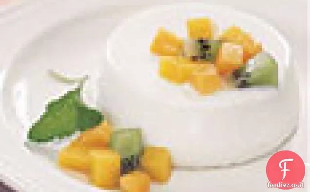 Panna Cotta al latticello con Frutta tropicale