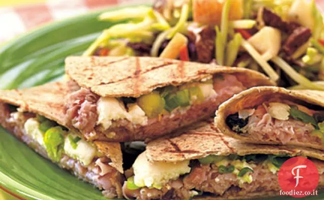 Quesadillas di prosciutto e Mango alla griglia