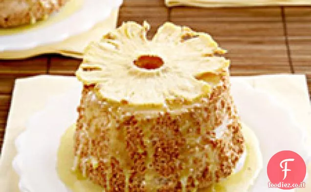 Pimento Angel Food Torte con ananas cagliata e Forno-essiccato Pi