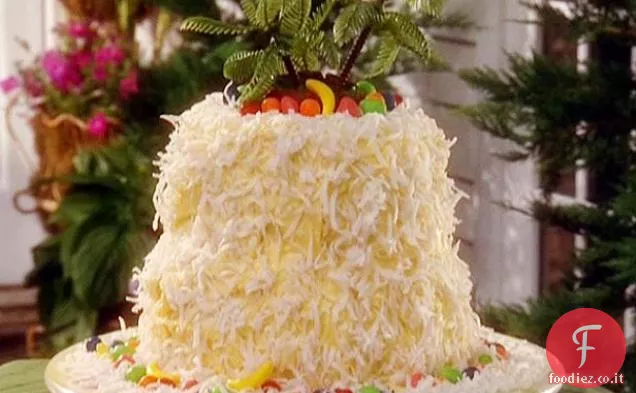 Torta di banana isola tropicale