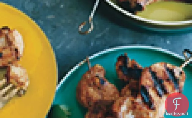Carne alla griglia o gamberetti alla Tandoori