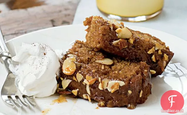 Torta di mele al miele di farina d'avena vecchio stile