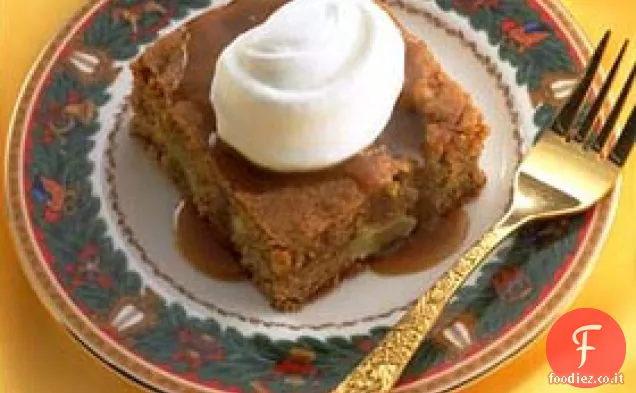 Torta di mele con salsa al caramello