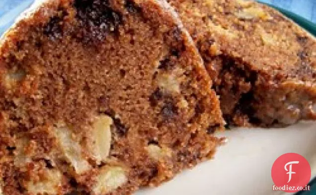 Torta di mele con gocce di cioccolato