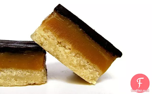 Pasta frolla al cioccolato e caramello