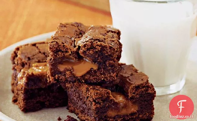Brownies al caramello