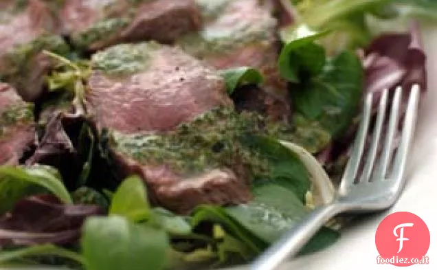 Bistecca con Piccante Salsa Italiana Verde