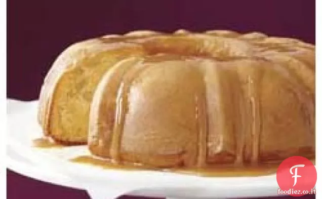 Torta di mele al caramello umido