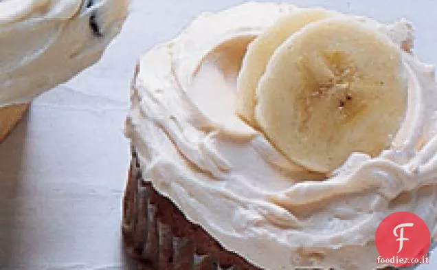 Cupcakes alla banana con crema al caramello