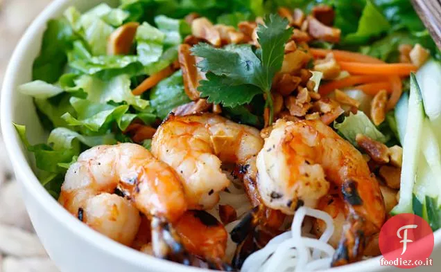 Vermicelli vietnamiti di gamberetti BBQ